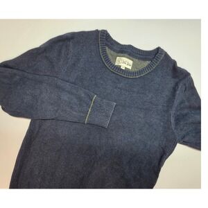 Fat Face Mens Washed Navy Blue 100% Cotton Crew Neck Sweater XS 3FMA/MKTS/42205